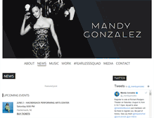 Tablet Screenshot of mandygonzalez.com